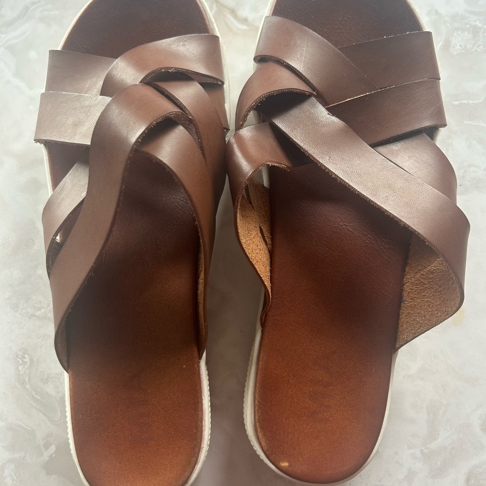 Brown Leather Women's Sandals